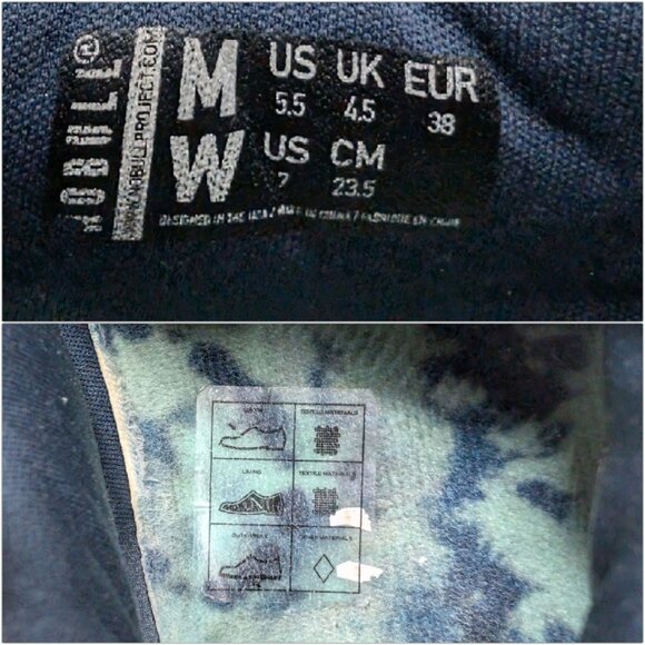 NOBULL Allday Ripstop Runner Shoes Womens Blue Tie Dye Colorway Sneakers Size 7 - Picture 11 of 12